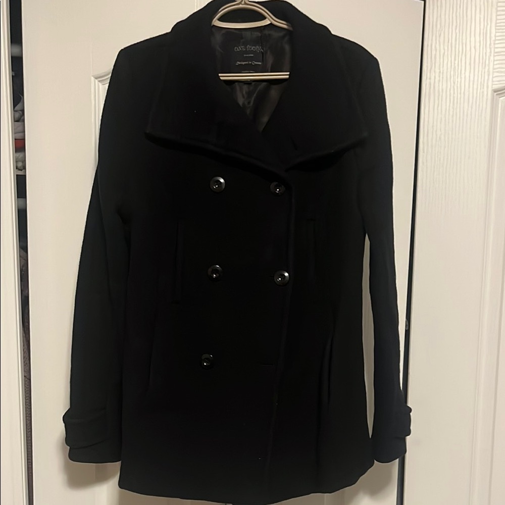 Women's Black Peacoat - Picture 1 of 1